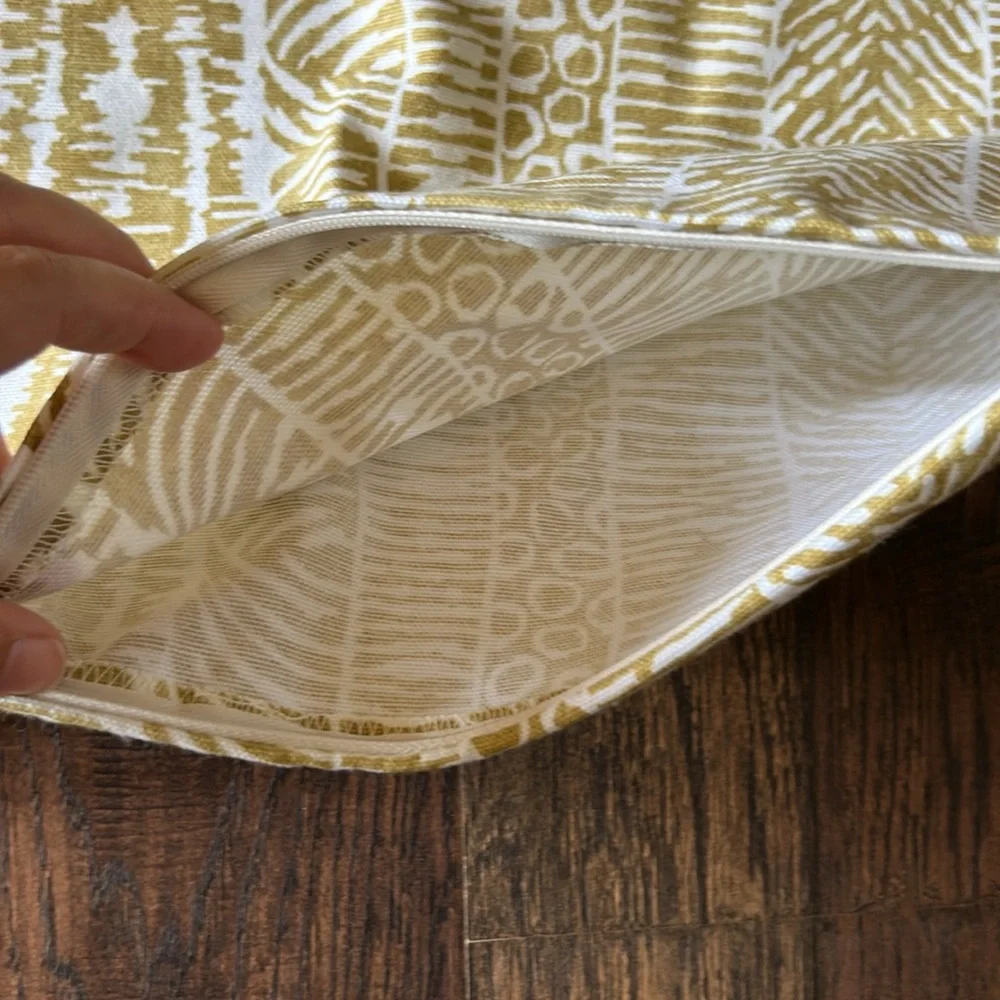 Robert Allen Global Lines Amber Pillow Cover